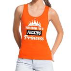 Oranje You know i am a fucking princess tanktop / mouwloos.., Ophalen of Verzenden, Nieuw