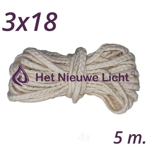 Lont voor kaarsen maken 3x18, Hobby en Vrije tijd, Knutselen, Materiaal, Nieuw, Ophalen of Verzenden