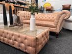 Chesterfield Maarssen Zijde Chesterfield ‘Butterfly’ 3-bank, Huis en Inrichting, Banken | Bankstellen, Ophalen, CHESTERFIELD, Driepersoons