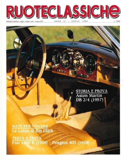 1990 RUOTECLASSICHE MAGAZINE 28 ITALIAANS, Boeken, Auto's | Folders en Tijdschriften