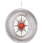 Windspinner, BlinQ Art, Zon/Sun, RVS, 735561, 172 mm rond,, Tuin en Terras, Tuinwanddecoratie, Verzenden, Nieuw