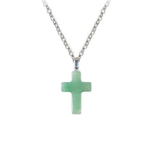 Fako Bijoux® - Ketting - Kruisje Mini - Aventurien -, Sieraden, Tassen en Uiterlijk, Kettingen, Verzenden