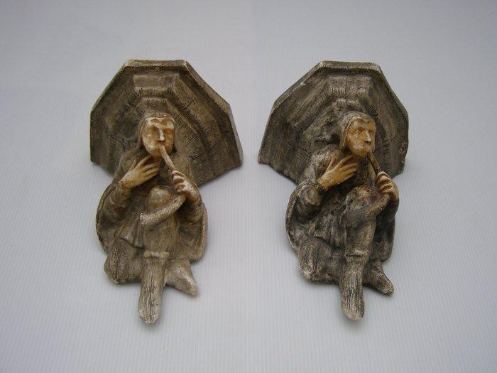 Wandtafel (2) - Gips - wandconsole, Antiek en Kunst, Curiosa en Brocante