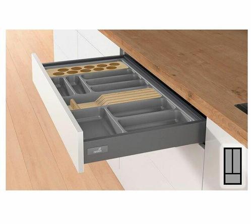 Bestekbak d:370-440mm - b:175-200mm antraciet, Doe-het-zelf en Verbouw, Hang- en Sluitwerk, Nieuw, Ophalen of Verzenden
