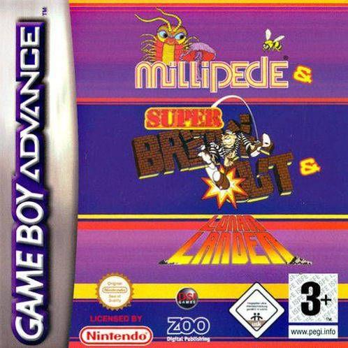 Millipede & Super Breakout & Lunar Lander-Standaard (GBA), Spelcomputers en Games, Games | Nintendo Game Boy, Zo goed als nieuw