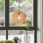 lux.pro Hanglamp Sela 158x33 cm zwart en beige E27, Huis en Inrichting, Lampen | Hanglampen, Nieuw, Verzenden