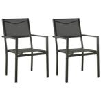 Zwarte Tuinstoelen | Lichtgewicht | OP = OP | 35% Korting, Ophalen of Verzenden, Nieuw, Textileen