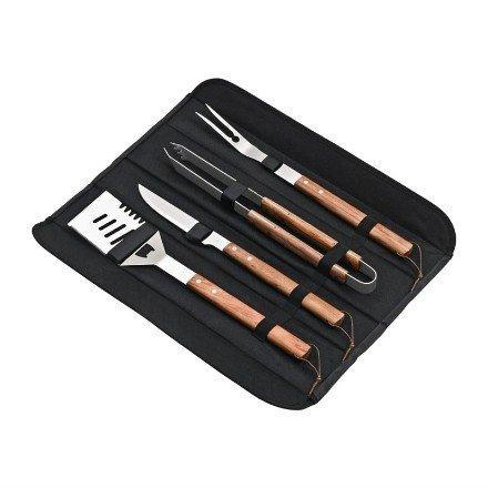 BBQ grill master - 4-delige set in tas, Zakelijke goederen, Horeca | Keukenapparatuur, Nieuw in verpakking, Verzenden