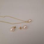 Zonder Minimumprijs - 2-delige sieradenset - 18 karaat Geel, Sieraden, Tassen en Uiterlijk, Antieke sieraden