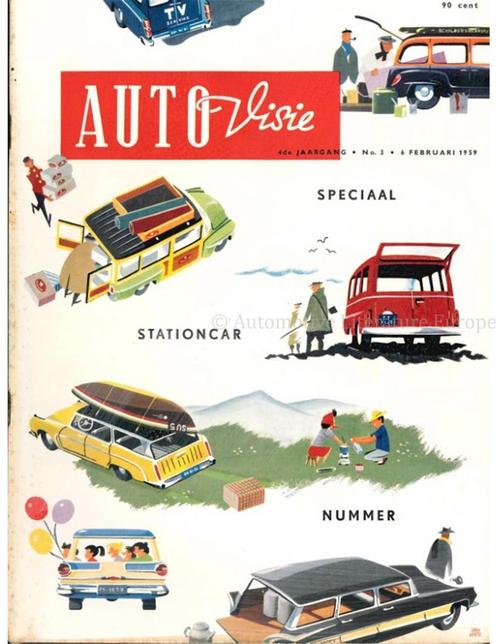 1959 AUTOVISIE MAGAZINE 03 NEDERLANDS, Boeken, Auto's | Folders en Tijdschriften