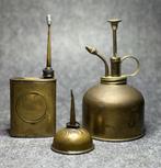 SINGER - Oliekan (3) - Brons, Messing, Staal - Antieke