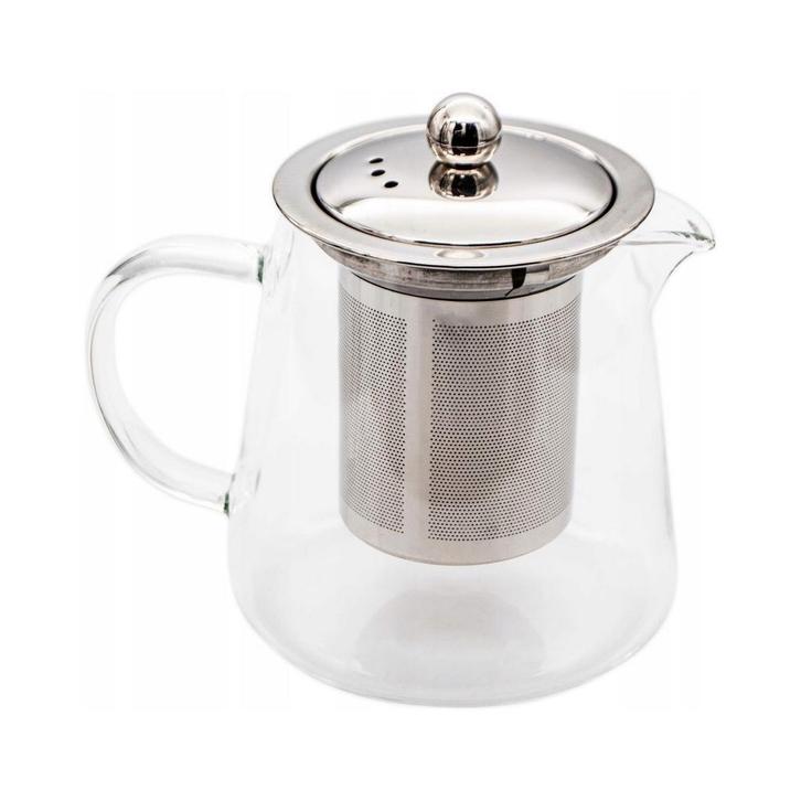 Meyerhoff Glazen Theepot 800ML – Met RVS Infuser en Zeef –, Huis en Inrichting, Keuken | Servies, Ophalen of Verzenden