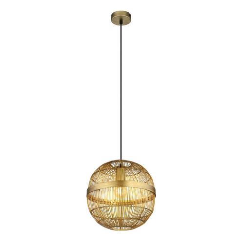 Hanglamp HERMI II 30.0 cm 1-lichts Messing, Huis en Inrichting, Lampen | Hanglampen, Minder dan 50 cm, Ophalen of Verzenden