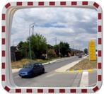 Verkeersspiegel - Wit & Rood - Polymethylmethacrylaat (PMMA), Verzenden