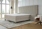 ACTIE! Boxspring Palermo 160 200 Beige, Verzenden, Beige, 200 cm, Modern