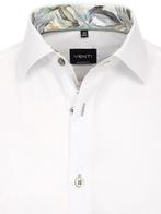Wit Venti Overhemd Gebloemde Kent Boord Strijkvrij Modern, Kleding | Heren, Overhemden, Nieuw, Wit, Verzenden