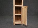 Badkamerkast teak 40x35x180cm - White wash