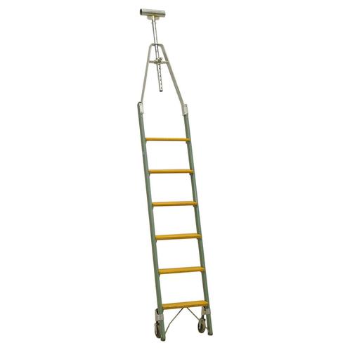 Gebruikte trappen stellingtrap op wielen, Doe-het-zelf en Verbouw, Ladders en Trappen, Ophalen of Verzenden