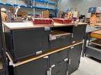 Metallo tv-dressoir, metaal + eikenhout (nieuw, A-keuze), Huis en Inrichting, Kasten | Televisiemeubels, Nieuw, Eikenhout