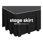 FORTEX Podiumrok geplooid 6m (b) x 60cm (h) StageMolton 320, Verzenden, Nieuw