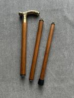 Wandelstok - Messing, Hout