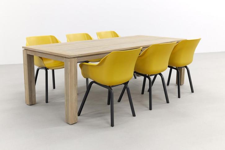 Hartman Sophie Element Geel/Rome grey 240 cm. tuinset -, Tuin en Terras, Tuinsets en Loungesets, Tuinset, Nieuw, Hout, Verzenden