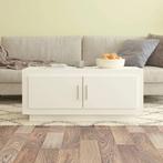 vidaXL Salontafel 102x50x45 cm bewerkt hout wit, 100 tot 150 cm, Verzenden, Nieuw, 50 tot 100 cm