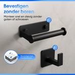 Nevana Toiletrolhouder - Wc rolhouder met ophanghaakje - WC, Ophalen of Verzenden, Nieuw