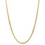 Gouden lengtecollier gourmet 43.5 cm 14 krt, Sieraden, Tassen en Uiterlijk, Kettingen, Verzenden, Zo goed als nieuw, Goud, Goud