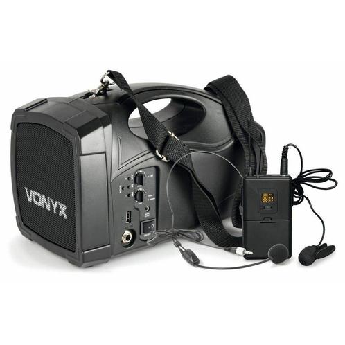 Retourdeal - Vonyx ST012 draagbaar PA systeem met draadloze, Audio, Tv en Foto, Luidsprekers, Zo goed als nieuw, Verzenden