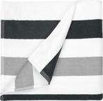 The One Strandlaken Stripe 90x190cm Antraciet/Licht Grijs, Huis en Inrichting, Verzenden, Nieuw