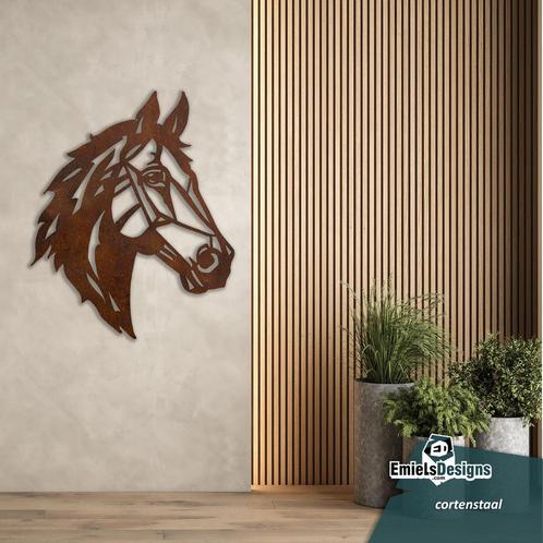 Cortenstaal paard, Tuin en Terras, Tuinwanddecoratie, Nieuw, Verzenden