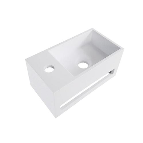 Fontein met Handdoekhouder Wiesbaden Solid Surface (kraangat, Doe-het-zelf en Verbouw, Sanitair, Overige typen, Nieuw, Ophalen of Verzenden
