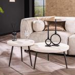 *WOONWINKEL* Salontafel Set Van 2 Flat Round Stone, Verzenden, Nieuw
