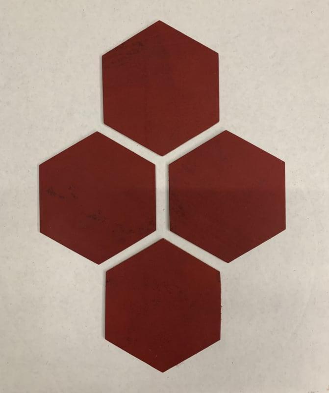 Lederen onderzetter zeskant groot / onderzetter leer in 19, Auto-onderdelen, Overige Auto-onderdelen, Nieuw, Ophalen of Verzenden