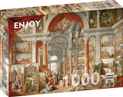 Paolo Panini - Uitzicht op het moderne Rome Puzzel (1000, Hobby en Vrije tijd, Denksport en Puzzels, Nieuw, Verzenden