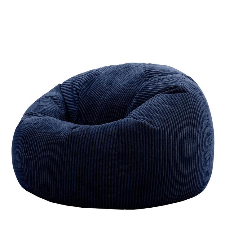 Cloudy Corduroy Zitzak - Marineblauw, Huis en Inrichting, Zitzakken, Verzenden