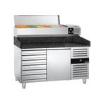 GGM Gastro | Pizza koelwerkbank PREMIUM - 1500x800mm - met 1, Verzenden, Nieuw in verpakking