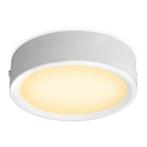 Witte mini plafondlamp Aletta, aluminium, 15W, 3000K LED, Ophalen of Verzenden, Nieuw, Stof, Basis