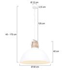 Mexlite hanglamp Gearwood 3000W Tweede Kans, Ophalen, Overige materialen, 75 cm of meer, Landelijk