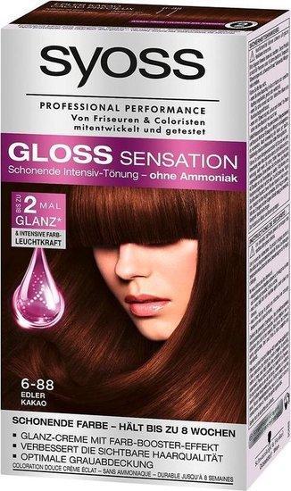Syoss Haarverf Gloss Sensation 6-88 Edler Kakao, Huis en Inrichting, Schoonmaakartikelen, Verzenden