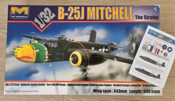 HK Models 01E02 B-25J Mitchell 1:32 +RAF after market decals beschikbaar voor biedingen