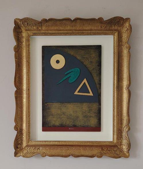 Lucio Del Pezzo (1933-2020) - Frammento, Antiek en Kunst, Kunst | Schilderijen | Modern