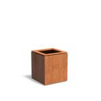 Cortenstaal plantenbak Domus 55x55x60cm - Met bodem, Minder dan 60 cm, Vierkant, Nieuw, Metaal