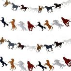 Luxe slinger met 8 paarden van vilt aan jute touw, Verzenden, Nieuw, Overige soorten