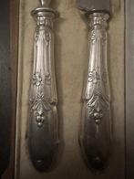 Bestekset (2) - Staal, Zilver - Art Nouveau serveerbestek, Antiek en Kunst, Antiek | Meubels | Tafels
