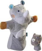 HABA Handpop Neushoorn met baby van €22,99 voor €16,09, Ophalen, Nieuw