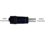 Verloopstuk Adapter 5.5x2.1mm naar 5.5x2.5mm, Verzenden, Nieuw