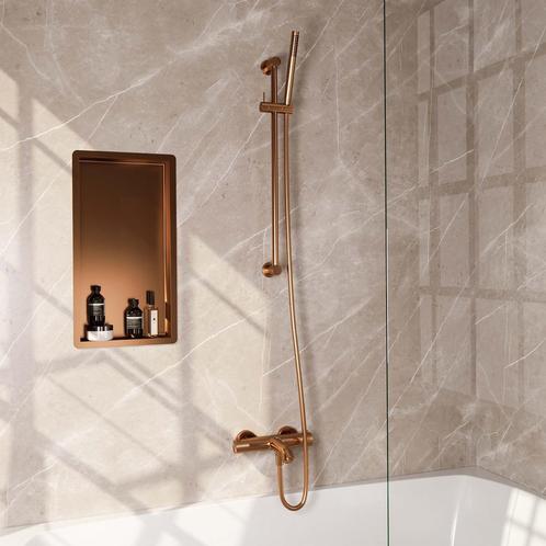 Opbouwset Bad- en Douchekraan Brauer Carving Thermostatisch, Doe-het-zelf en Verbouw, Sanitair, Kraan, Nieuw, Ophalen of Verzenden