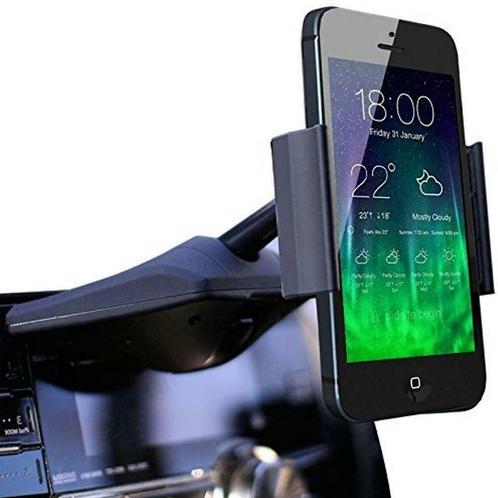 Autohouder Telefoon - Bevestiging op CD speler, Auto diversen, Auto-accessoires, Nieuw, Verzenden